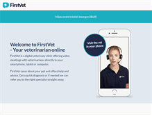 Tablet Screenshot of firstvet.com